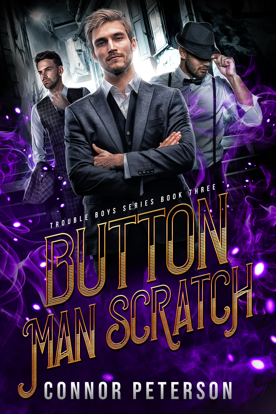 Book Cover Button Man Scratch